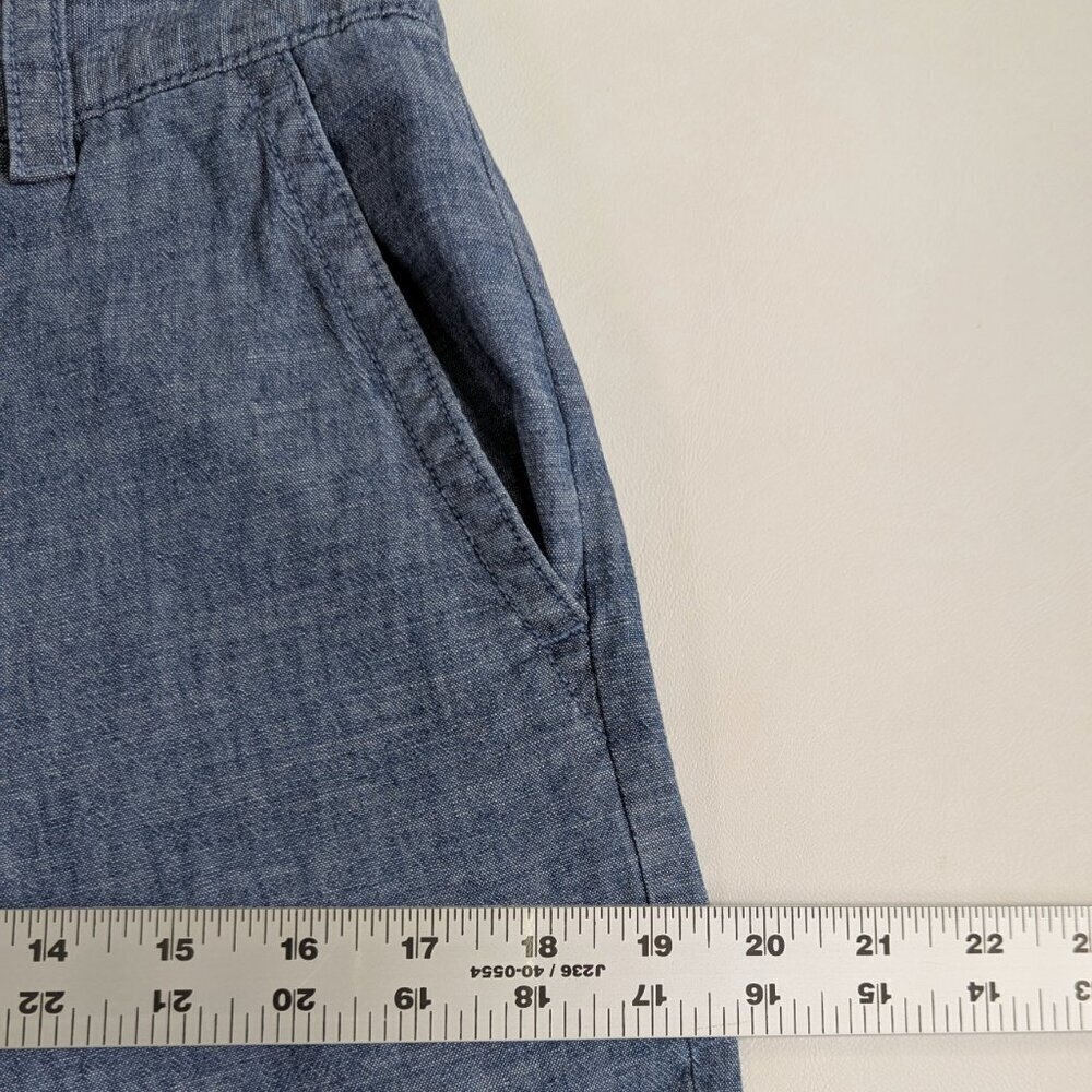 Gap Girlfriend Khaki's High Rise Size 4 Chambray Blue - Picture 5 of 9